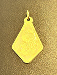 Vintage Pamp Suisse Lady Fortuna 2.5 Gram Gold Pendant