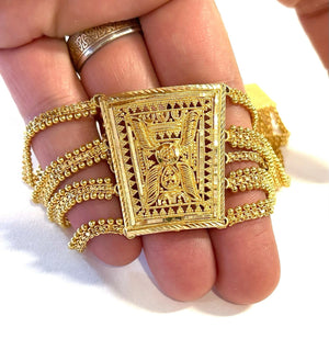 22k 916 KDM Gold Indian Wedding Bracelet - 35 Grams
