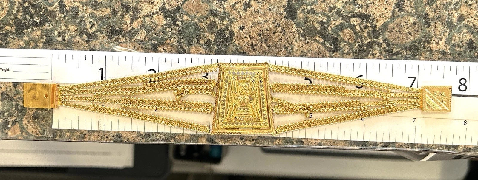 22k 916 KDM Gold Indian Wedding Bracelet - 35 Grams
