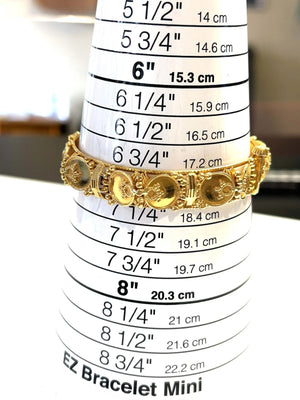 22k Gold Handmade Bangle Bracelet - 25 Grams - 12mm