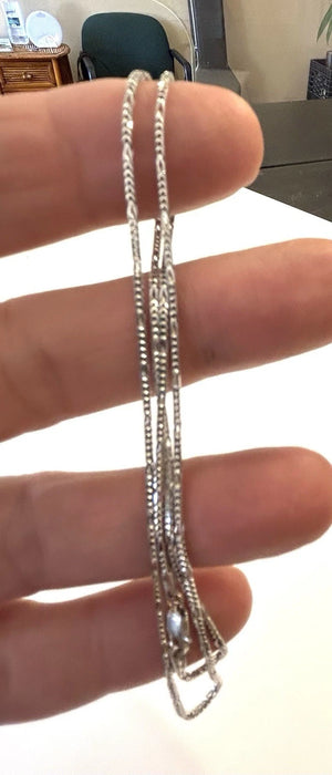 14k Italian White Gold 18" Franco Chain - 4.7 Grams - 1.2mm