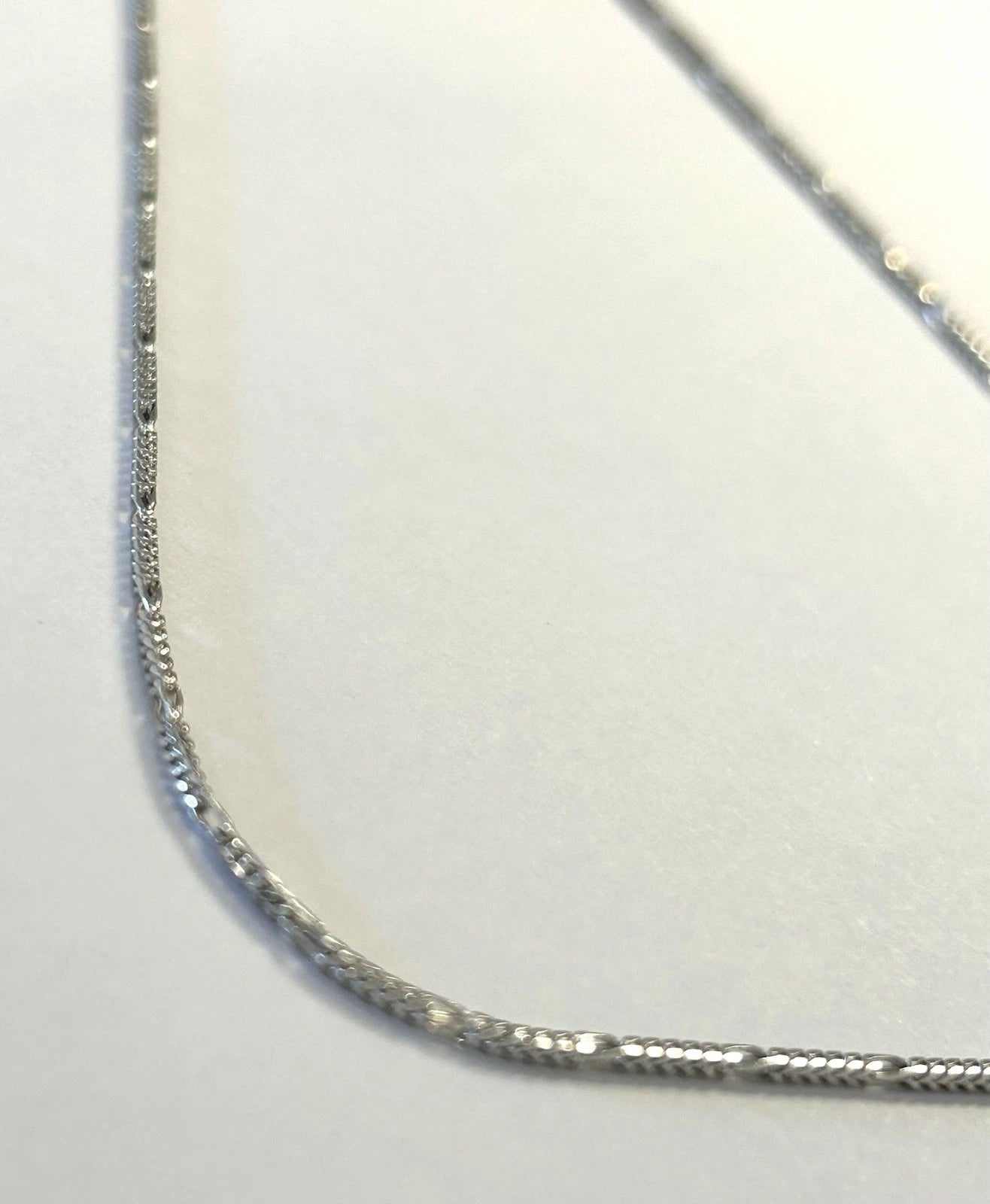 14k Italian White Gold 18" Franco Chain - 4.7 Grams - 1.2mm