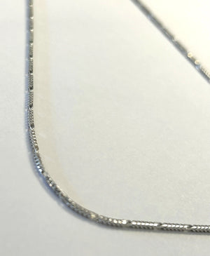 14k Italian White Gold 18" Franco Chain - 4.7 Grams - 1.2mm