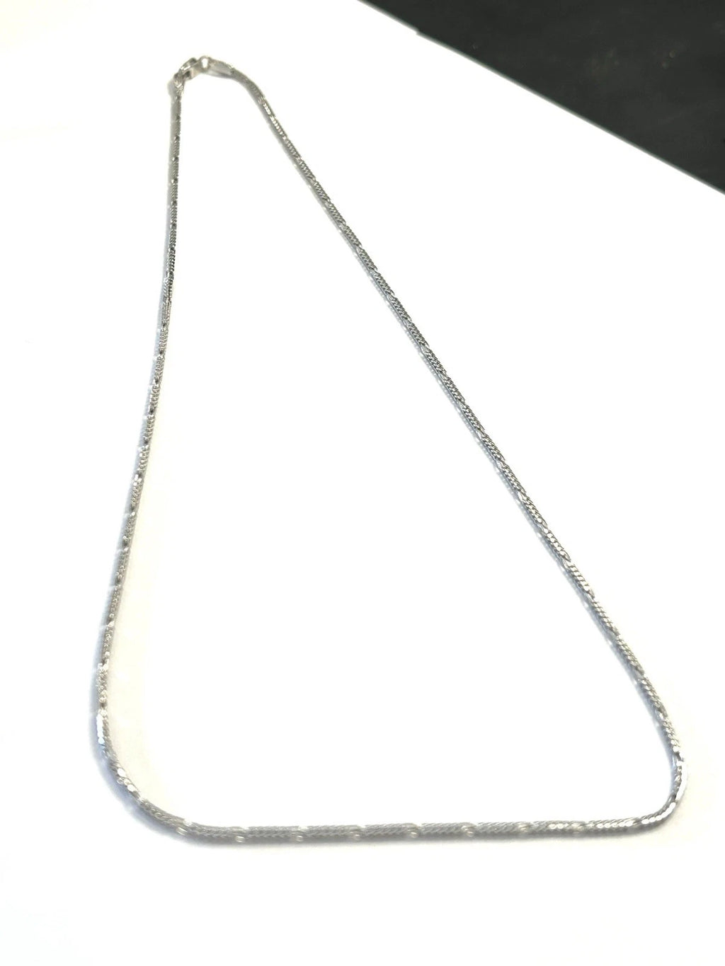 14k Italian White Gold 18" Franco Chain - 4.7 Grams - 1.2mm
