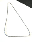 14k Italian White Gold 18" Franco Chain - 4.7 Grams - 1.2mm