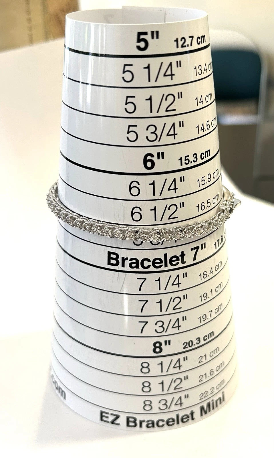 14k White Gold Diamond Bangle Bracelet - .25ctw - 10 Grams