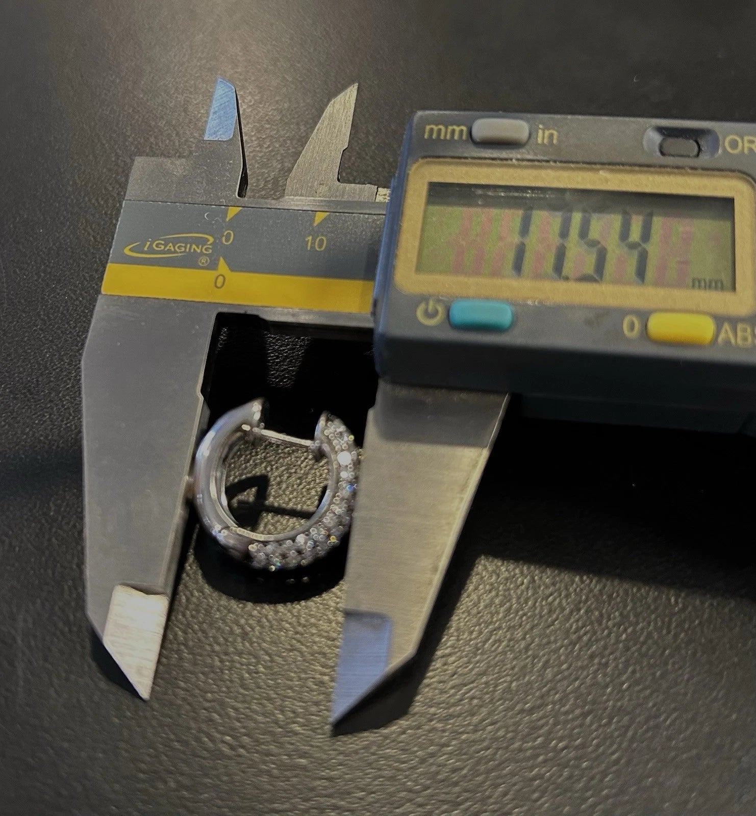 18k White Gold Diamond 17mm Earrings 2.0 ctw - 7.6 Grams