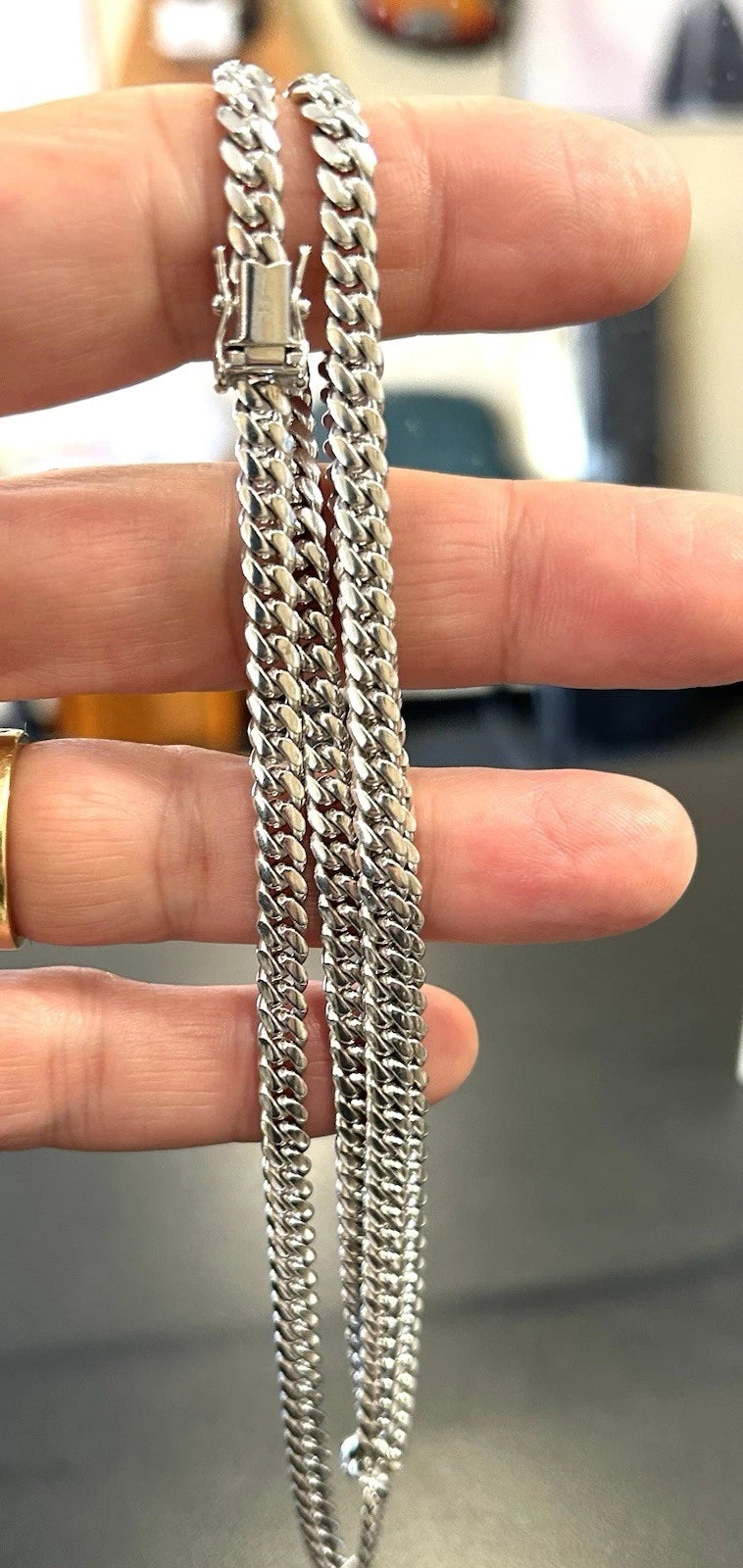 14k White Gold Miami Cuban Link Chain 26 inch - 52.5 Grams - 5mm