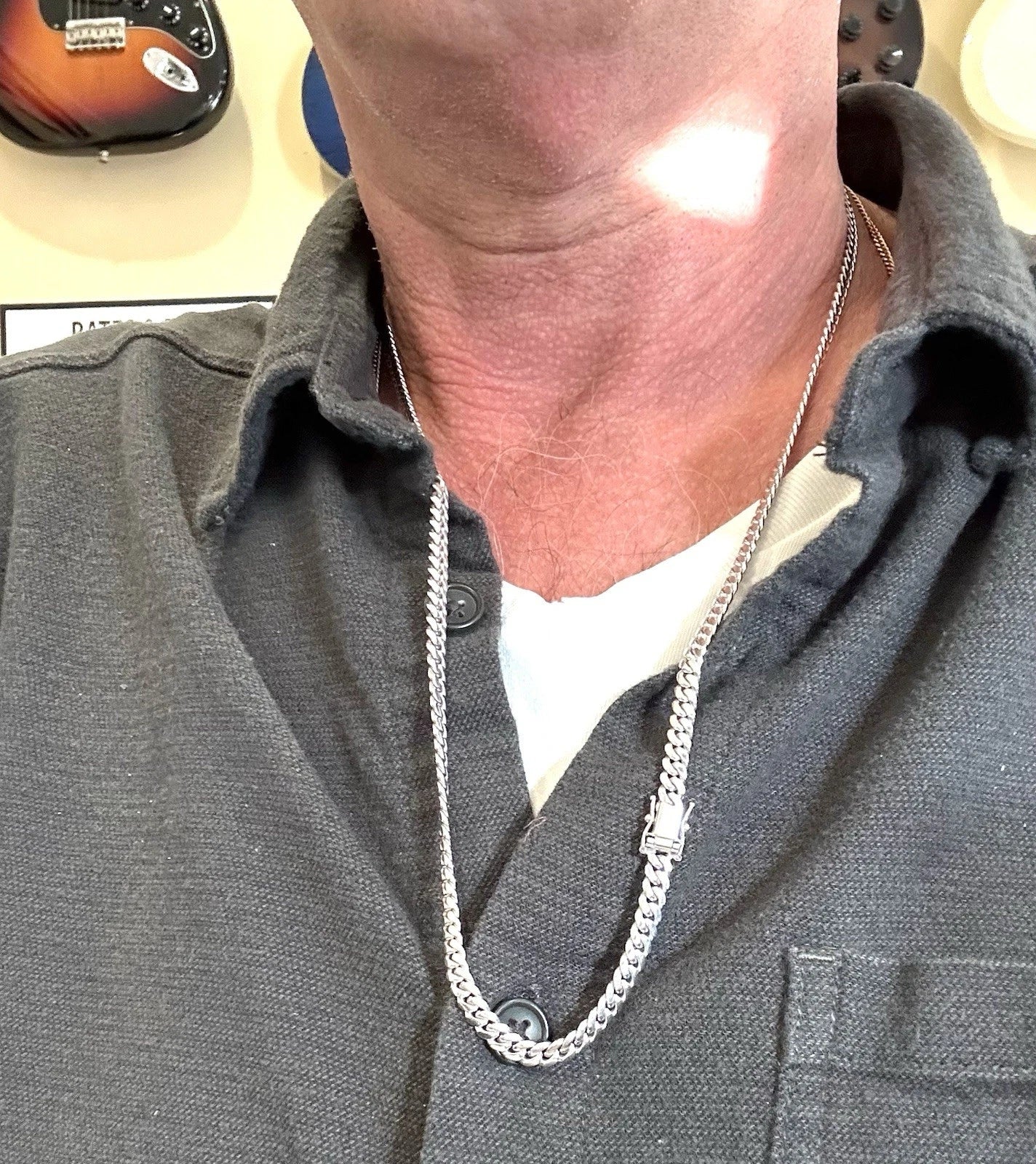 14k White Gold Miami Cuban Link Chain 26 inch - 52.5 Grams - 5mm