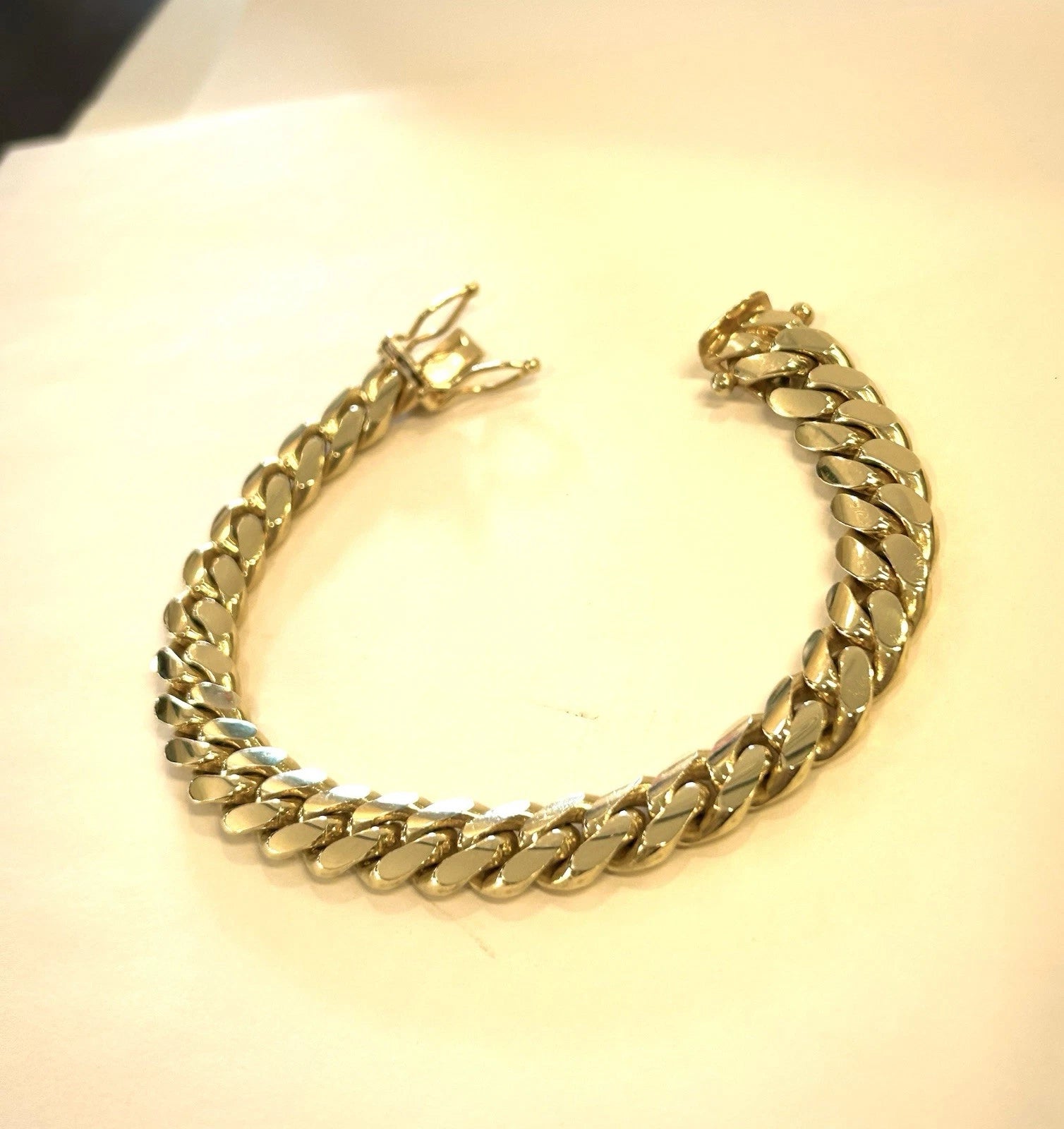 14k Gold Miami Cuban Link Bracelet 8 inch - 65.7 Grams - 10.3mm