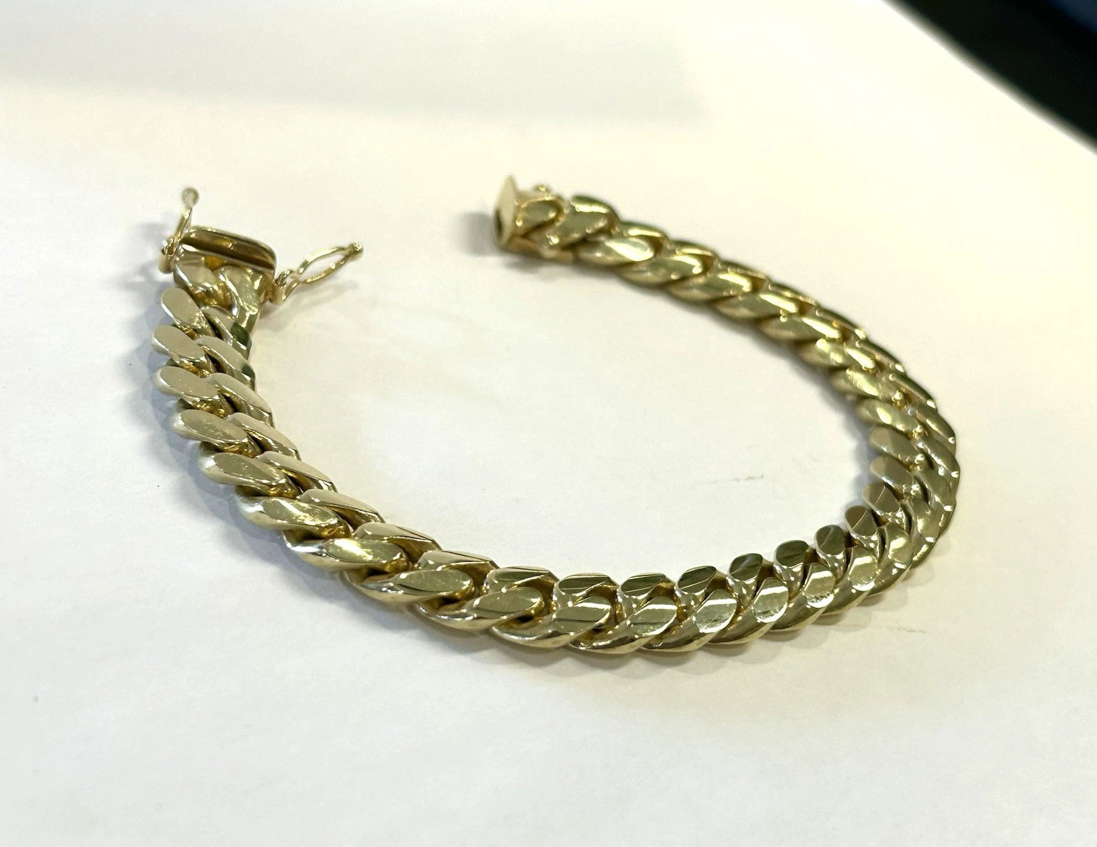 14k Gold Miami Cuban Link Bracelet 8 inch - 65.7 Grams - 10.3mm