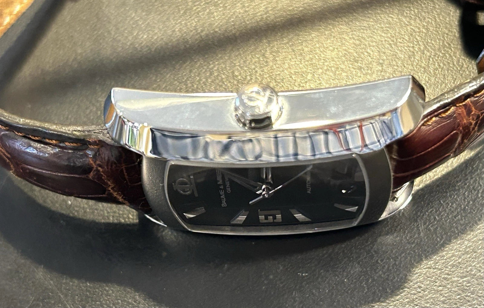 Baume & Mercier Hampton Automatic Wristwatch 65447 Stainless Steel / Leather
