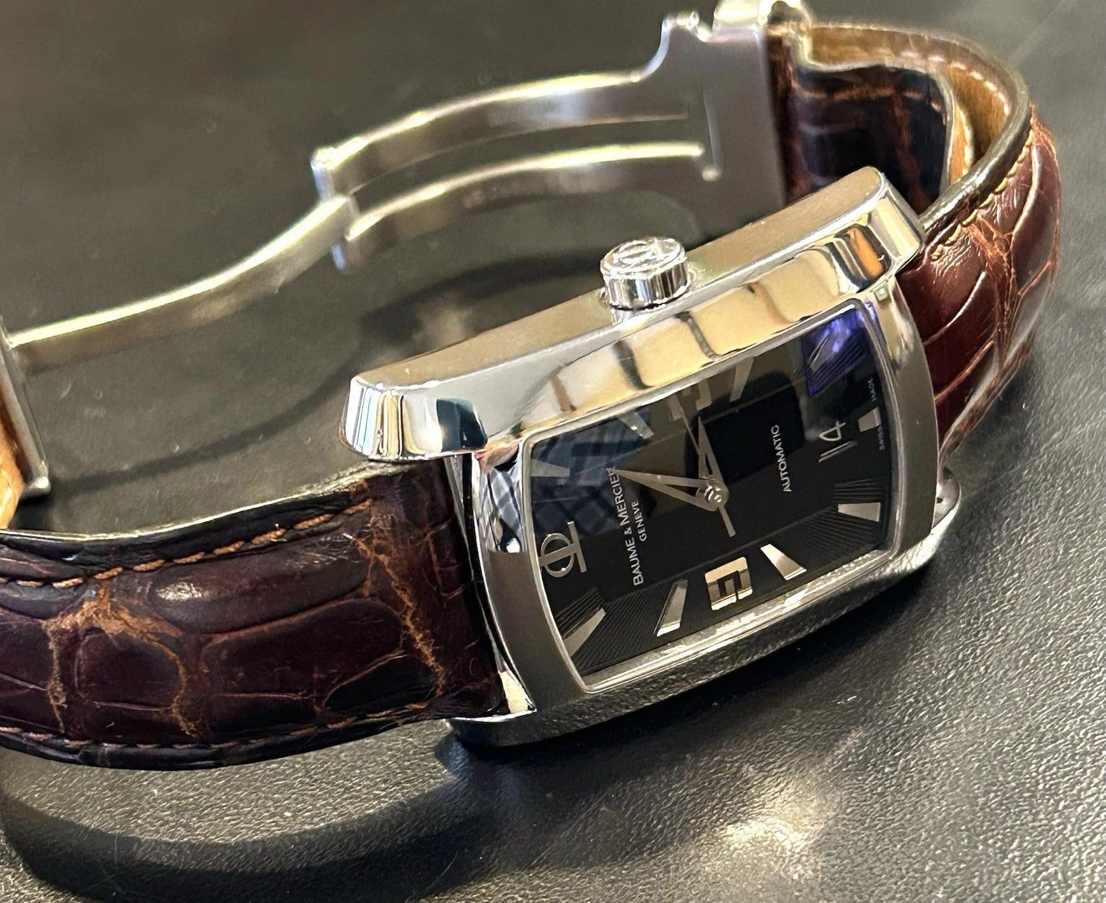 Baume & Mercier Hampton Automatic Wristwatch 65447 Stainless Steel / Leather