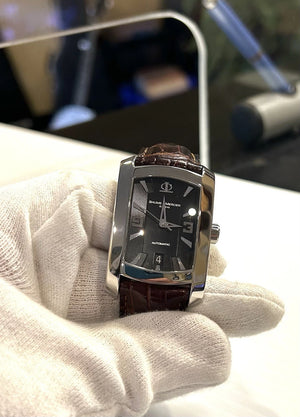 Baume & Mercier Hampton Automatic Wristwatch 65447 Stainless Steel / Leather