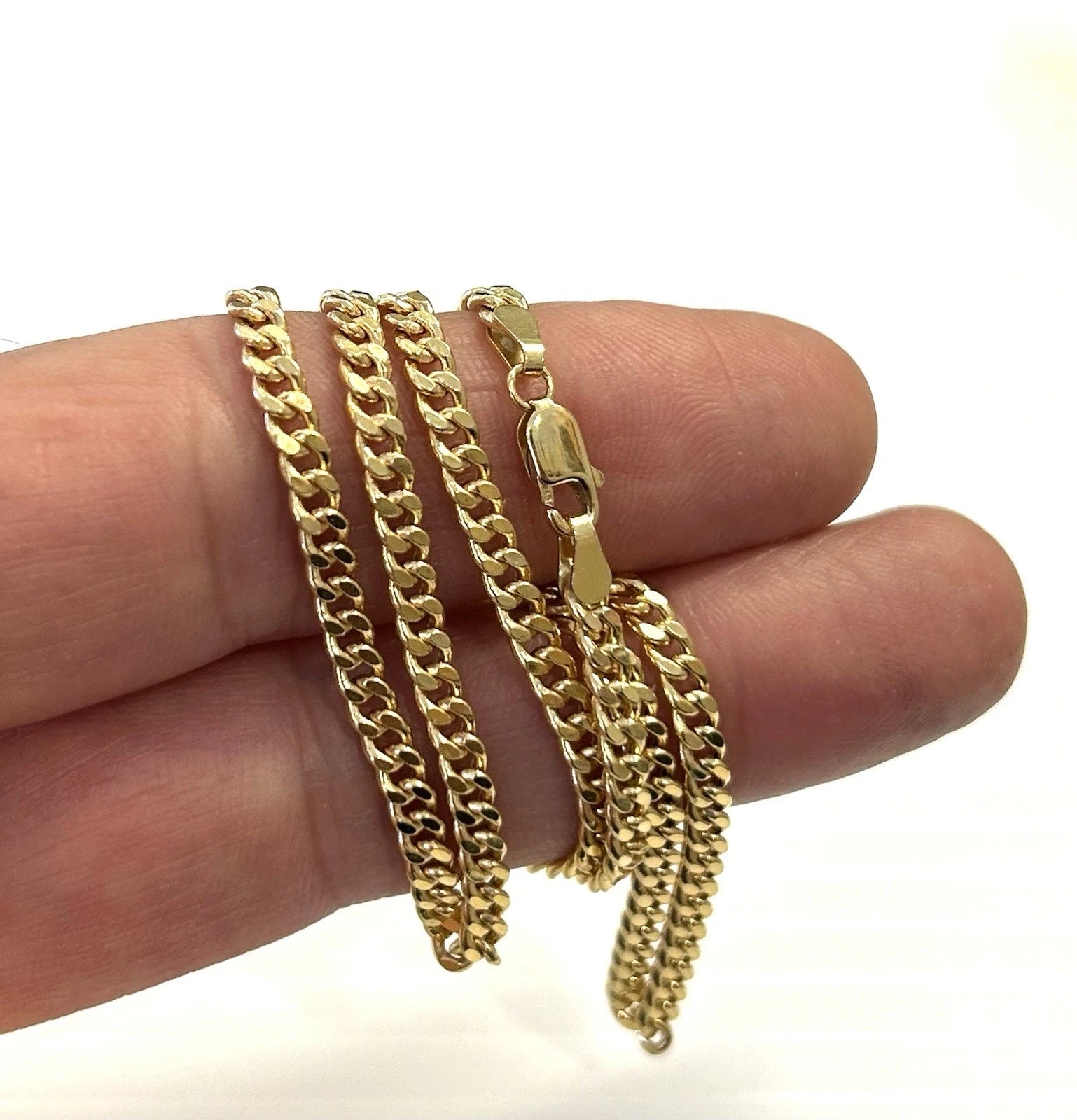 18k Gold Italian Chain 19.5 Inches - 9.0 Grams - 3.5mm