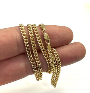 18k Gold Italian Chain 19.5 Inches - 9.0 Grams - 3.5mm