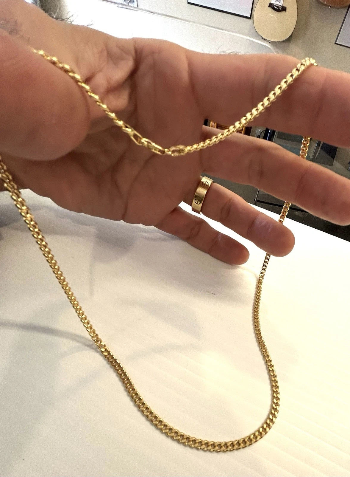 18k Gold Italian Chain 19.5 Inches - 9.0 Grams - 3.5mm