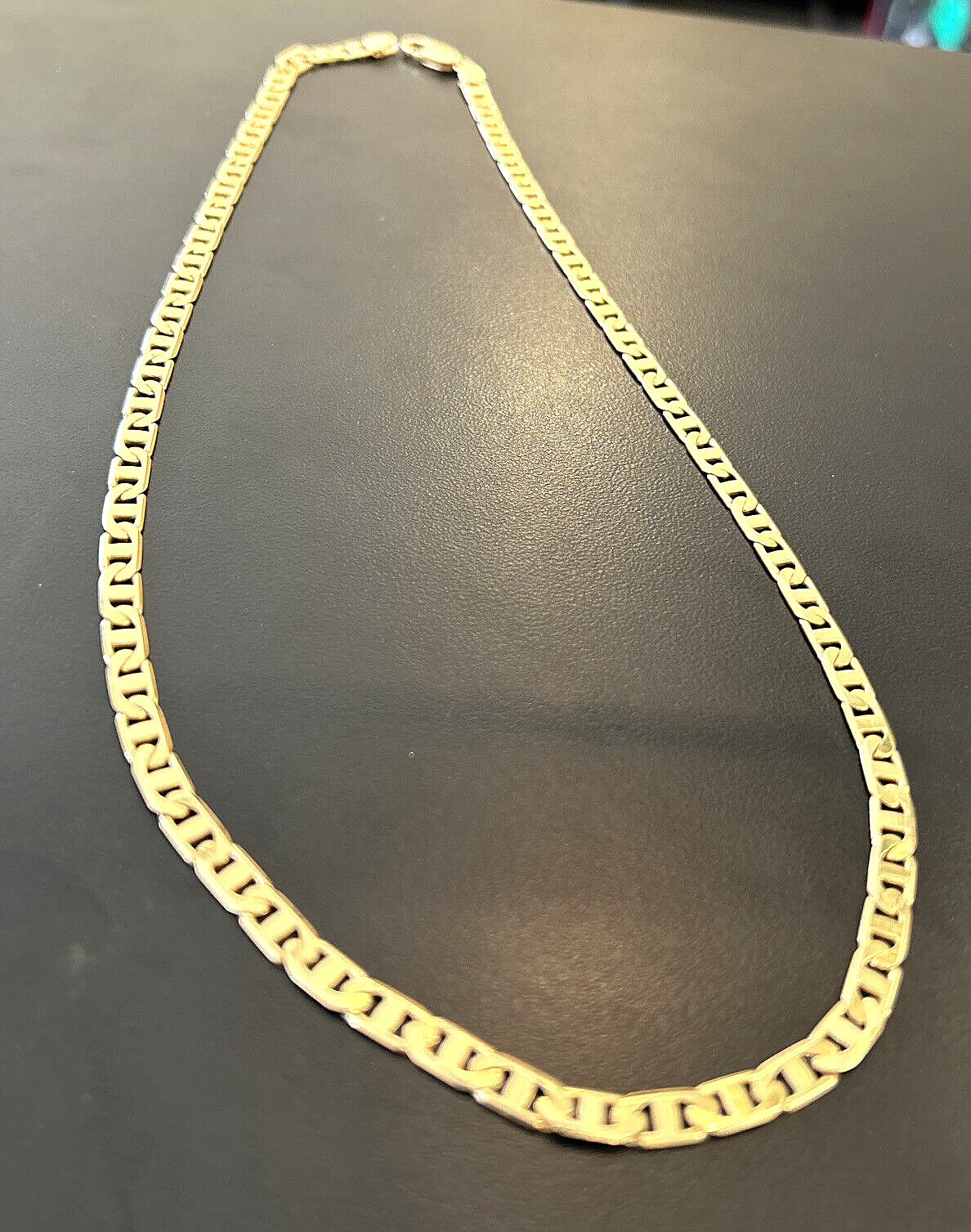 14k Italy Solid Mariner Link 20" Chain ~ 22.6 Grams ~ 4.9mm