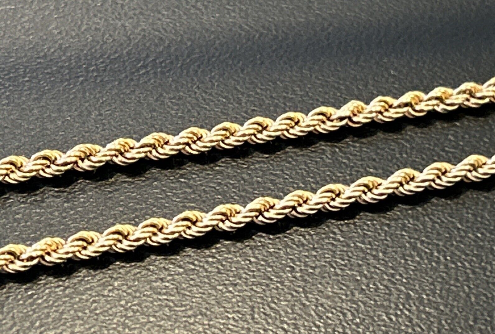14k 585 Gold UnoAErre Vintage 30 Inch Rope Chain 11.9 Grams - 2.7mm