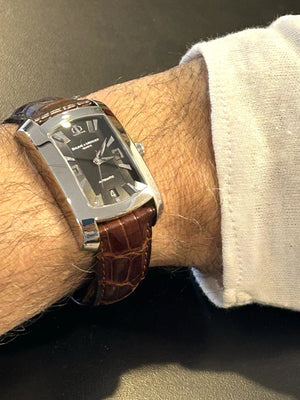 Baume & Mercier Hampton Automatic Wristwatch 65447 Stainless Steel / Leather