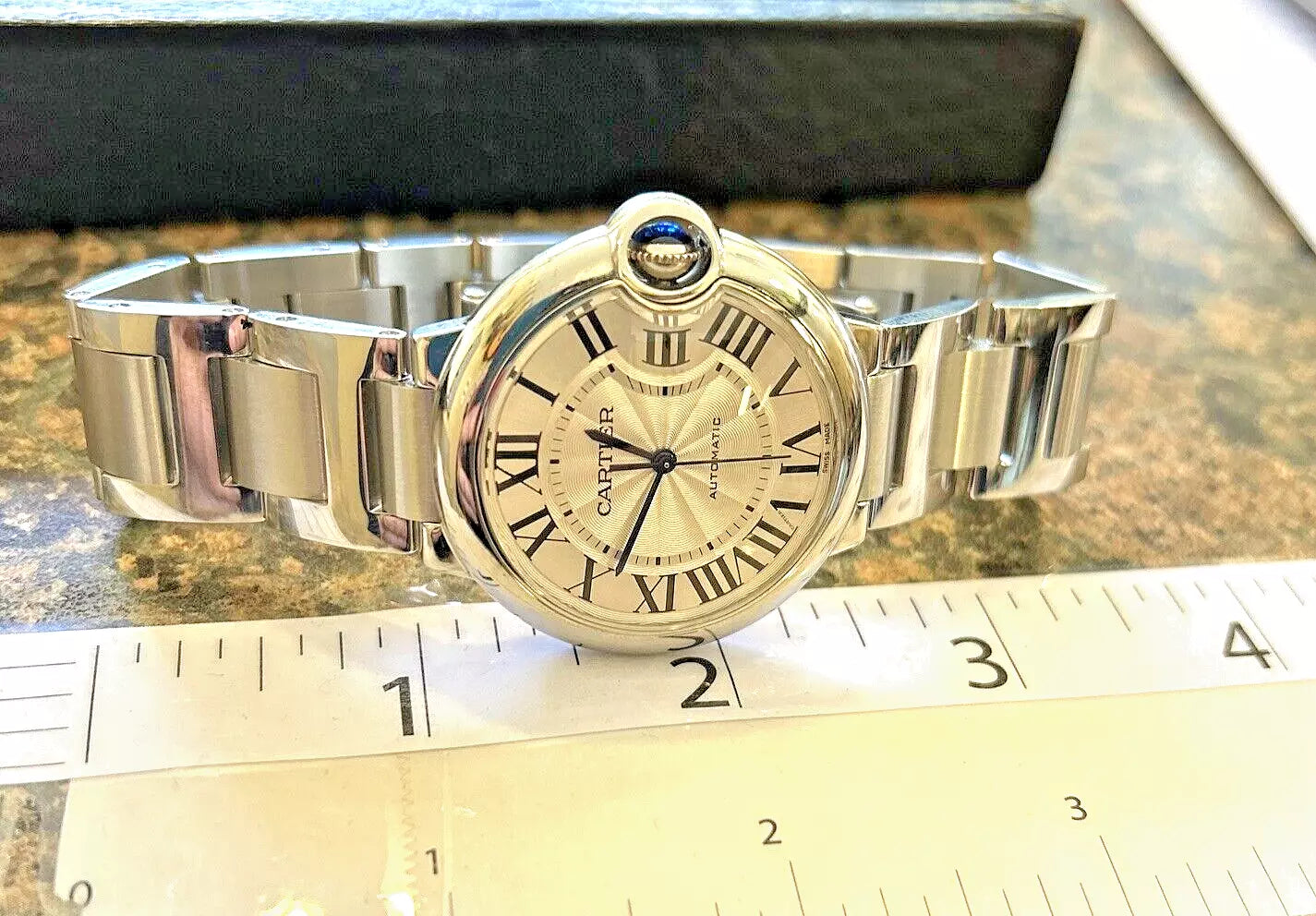 Cartier Ballon Bleu WSBB0048 4372 Stainless Steel Unisex 36MM Automatic Watch