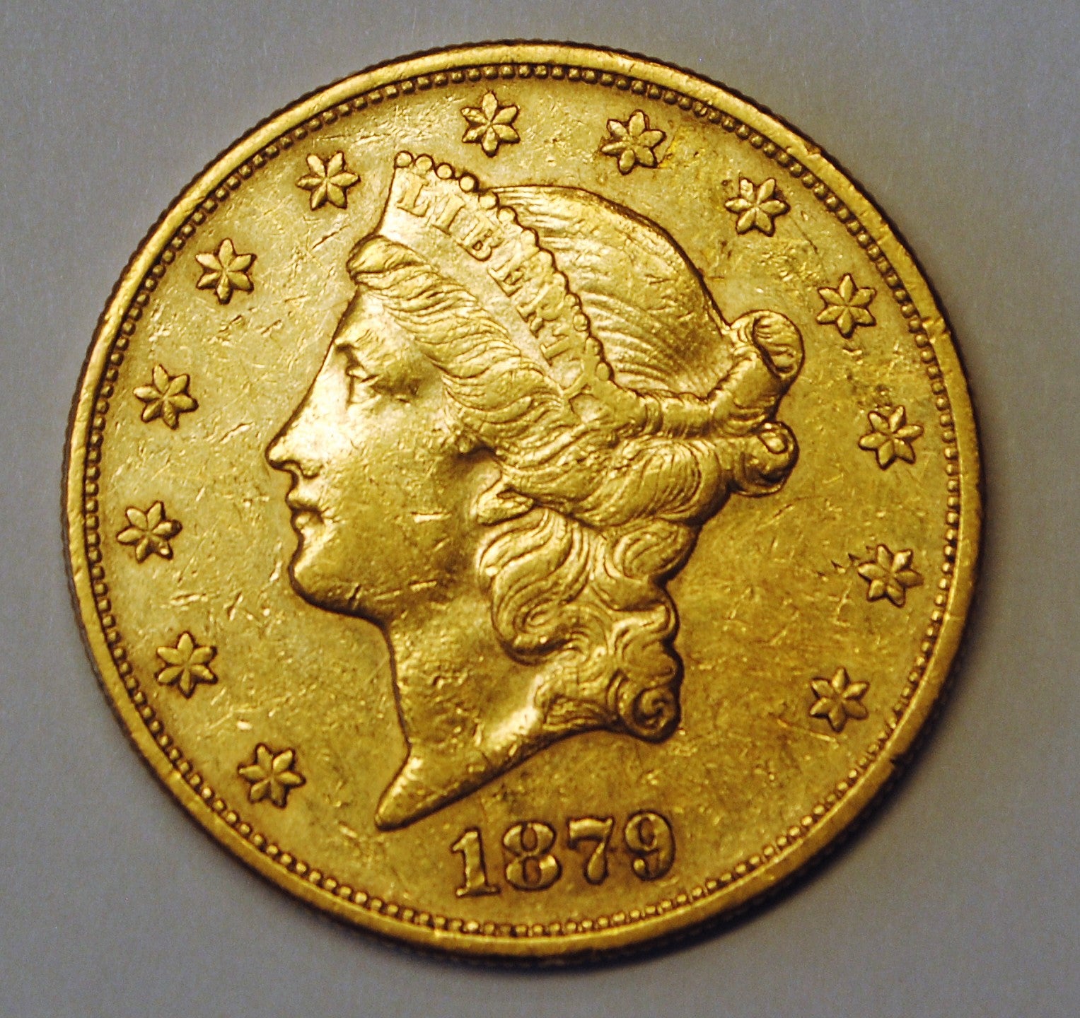 1879-S $20 Dollar Liberty Head Double Eagle Gold Coin