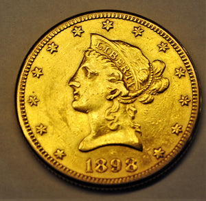 1898-S  $10 Dollar Liberty Gold Eagle Coin