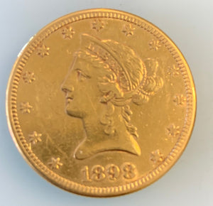 1898-S  $10 Dollar Liberty Gold Eagle Coin