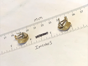18k 750 Italy Solid Huggie Earrings - 7.7 Grams