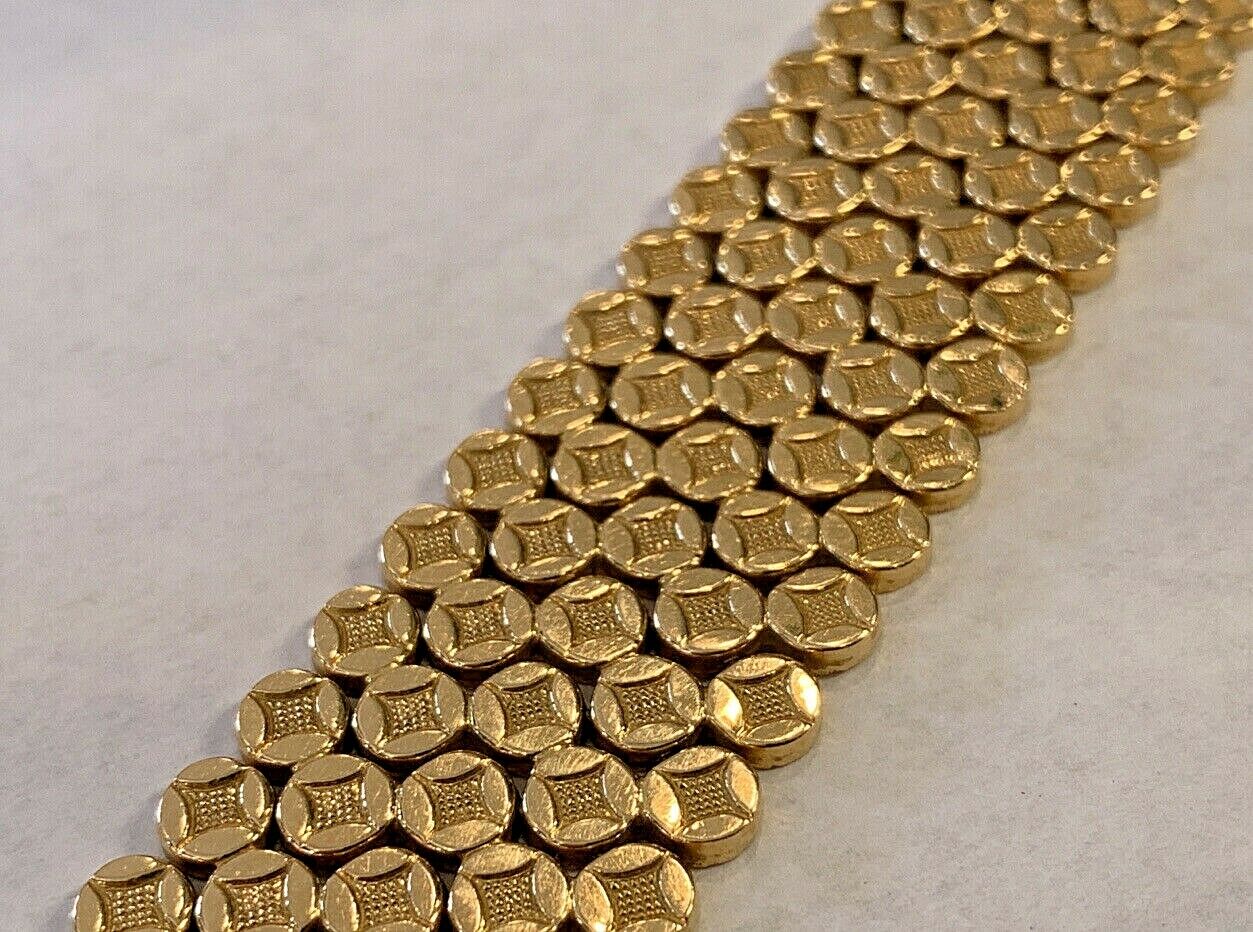 18k (750) Gold Ladies Bracelet 41.3 grams - 7 1/2 inches - 24.8mm