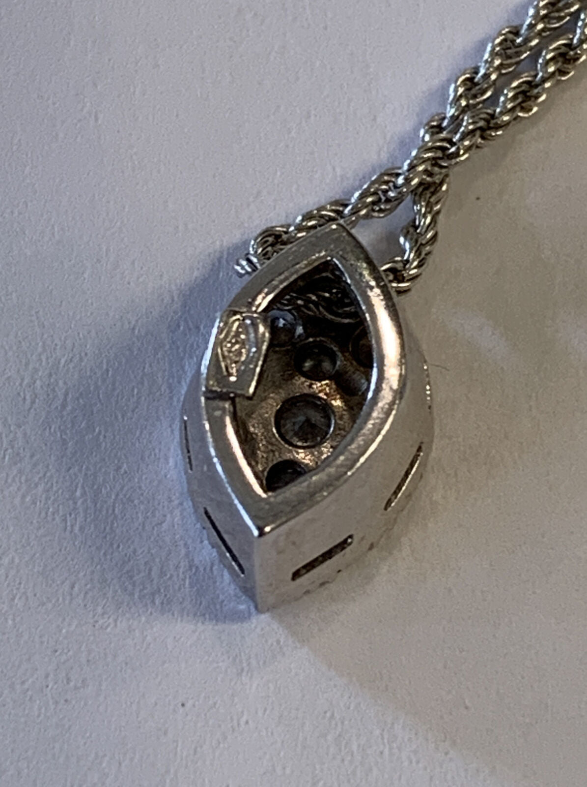 18k 750 White Gold Diamond Necklace 1/2ctw