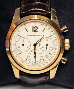 Girard Perregaux Chronograph 18k Gold 49560 Pre-Owned - Excellent