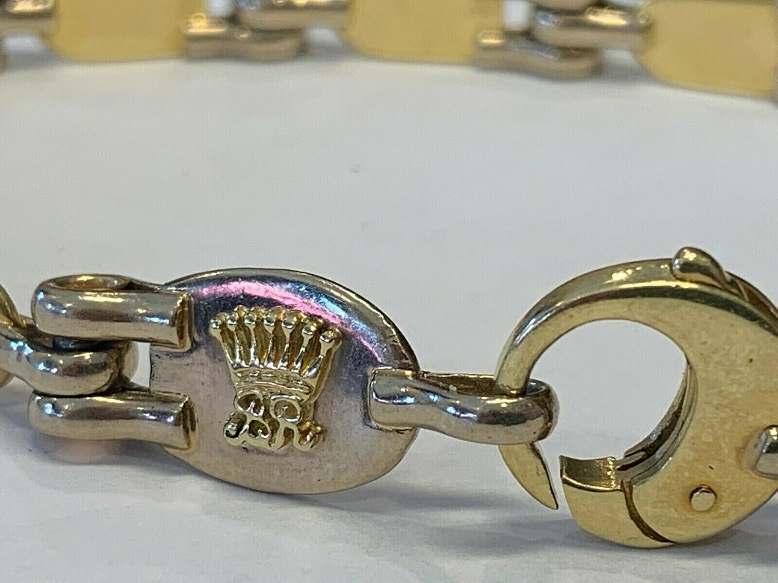 Unique Mens 18k .750 Solid Gold Mens Bracelet - 9 Inches - 40.2 - 7mm