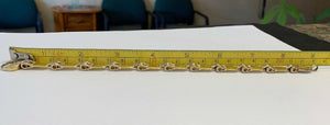 Unique Mens 18k .750 Solid Gold Mens Bracelet - 9 Inches - 40.2 - 7mm