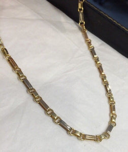 18k Gold Italian Biffi Necklace 17.5 Inch - 22.2 Grams