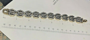 14k Gold Ladies Italian Reversible Bracelet - 7 1/4 Inches - 35.6 grams - 16mm