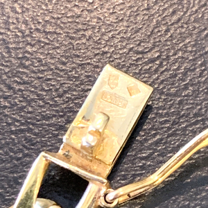 14k Gold French Figaro Link Bracelet - 8.5" - 22.4 Grams - 6.2mm