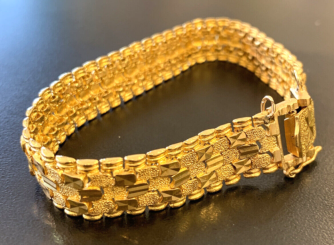 Bracelet Curb Diamond Pattern 916 Gold 15.15 gram | Buy Silver Malaysia