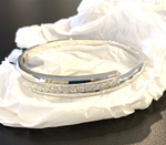Diamond Bangle Bracelet - 14k White Gold - 2ctw VS - 25.8 Grams - MINT